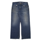 GUESS Mens Jeans Blue Regular Bootcut Stone Wash W36 L31