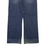 GUESS Mens Jeans Blue Regular Bootcut Stone Wash W36 L31