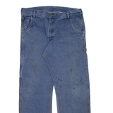 KEY Carpenter Mens Jeans Blue Regular Straight W34 L32