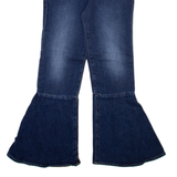 FRAME Womens Jeans Blue Regular Flared Stone Wash W24 L26