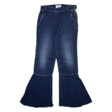 FRAME Womens Jeans Blue Regular Flared Stone Wash W24 L26