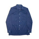 SOLDNER Mens Plain Shirt Blue Long Sleeve M