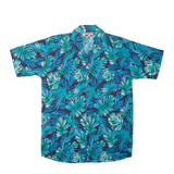 KBS GARMENTS Leafs Mens Shirt Blue L