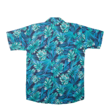 KBS GARMENTS Leafs Mens Shirt Blue L