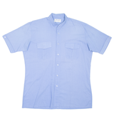 Mens Plain Shirt Blue M