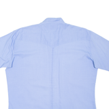 Mens Plain Shirt Blue M