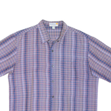 PIANKUSOL Mens Shirt Purple Check XL