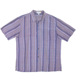 PIANKUSOL Mens Shirt Purple Check XL
