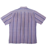 PIANKUSOL Mens Shirt Purple Check XL
