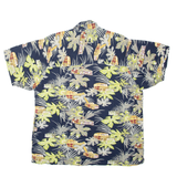 ROSS RIVER Mens Shirt Blue Viscose Crazy Pattern XL