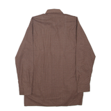 MARSUM Womens Plain Shirt Brown Long Sleeve S