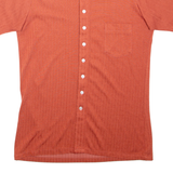 MICHEL ANGLI Mens Plain Shirt Orange S