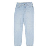 LEVI'S 501 BIG E Jeans Pinstripe Mens Blue Regular Straight W28 L31