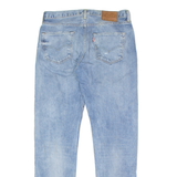 LEVI'S 501CT Jeans Distressed Mens Blue Regular Tapered Stone Wash W32 L31