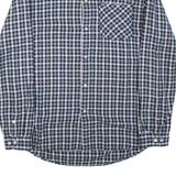 TOMMY JEANS Mens Shirt Blue Check Long Sleeve L