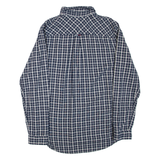 TOMMY JEANS Mens Shirt Blue Check Long Sleeve L