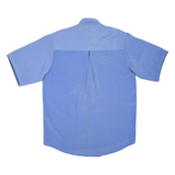 LECHE Mens Plain Shirt Blue L