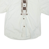 WOODPECKER Mens Plain Shirt White M