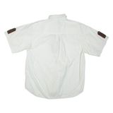 WOODPECKER Mens Plain Shirt White M