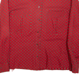 SAINT HONORE Womens Shirt Red Spotted Long Sleeve L
