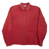 SAINT HONORE Womens Shirt Red Spotted Long Sleeve L