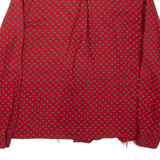 SAINT HONORE Womens Shirt Red Spotted Long Sleeve L