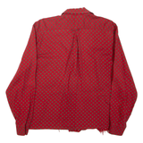SAINT HONORE Womens Shirt Red Spotted Long Sleeve L