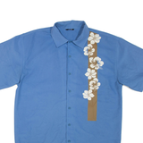 KILLER LOOP Mens Plain Shirt Blue S