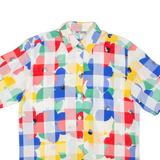 SKYLINE Mens Shirt Blue Viscose Floral M