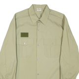 XENA Mens Worker Shirt Beige Long Sleeve L