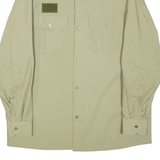 XENA Mens Worker Shirt Beige Long Sleeve L