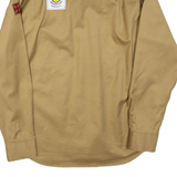 HAJK Mens Worker Shirt Beige Long Sleeve S