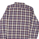 Mens Shirt Blue Check Long Sleeve L