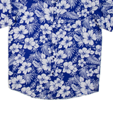 Mens Shirt Blue Floral L