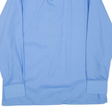 ETON Mens Plain Shirt Blue Long Sleeve L