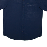 COLUMBIA Mens Plain Shirt Blue L
