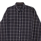 PAUL & SHARK Mens Shirt Blue Check Long Sleeve L