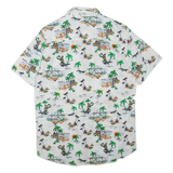Mens Hawaiian Shirt White S