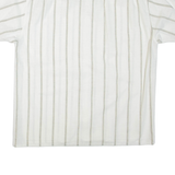 BAPST Mens Shirt White Striped L