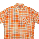 MARC THOMBARD Mens Shirt Orange Check L