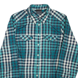 JACK WOLFSKIN Womens Shirt Green Check Long Sleeve UK 10