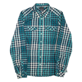 JACK WOLFSKIN Womens Shirt Green Check Long Sleeve UK 10