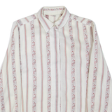 Womens Shirt White Paisley Long Sleeve M