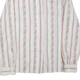 Womens Shirt White Paisley Long Sleeve M