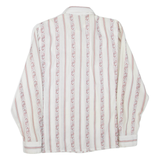 Womens Shirt White Paisley Long Sleeve M