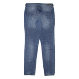 DIESEL Belthy Distressed Womens Jeans Blue Slim Boyfriend Stone Wash W27 L32