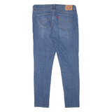 LEVI'S 711 Womens Jeans Blue Slim Skinny Stone Wash W28 L30