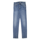 CARHARTT WIP Womens Jeans Blue Slim Tapered Stone Wash W26 L33