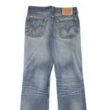LEVI'S 536 Distressed Mens Jeans Blue Regular Straight Stone Wash W28 L32