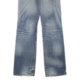 LEVI'S 536 Distressed Mens Jeans Blue Regular Straight Stone Wash W28 L32